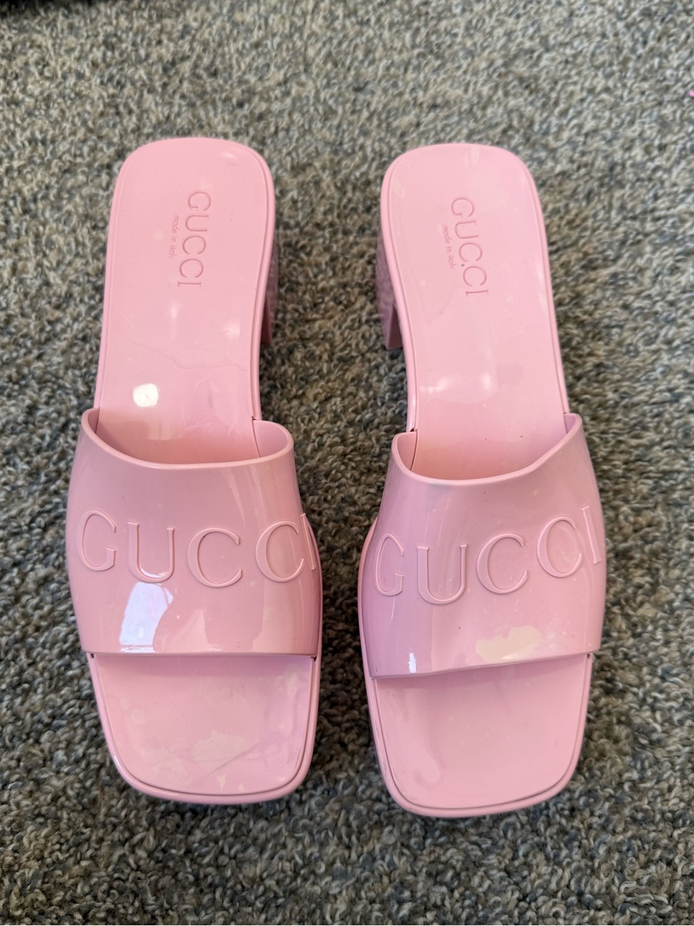 Gucci sandals size 38  eu Women's Pink Logo Slide Sandals